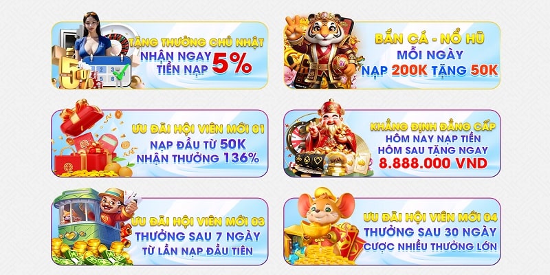 Nhận phần thưởng khủng khi giao dịch nạp tiền tại Kuwin